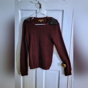 Burgundy Knit Sweater